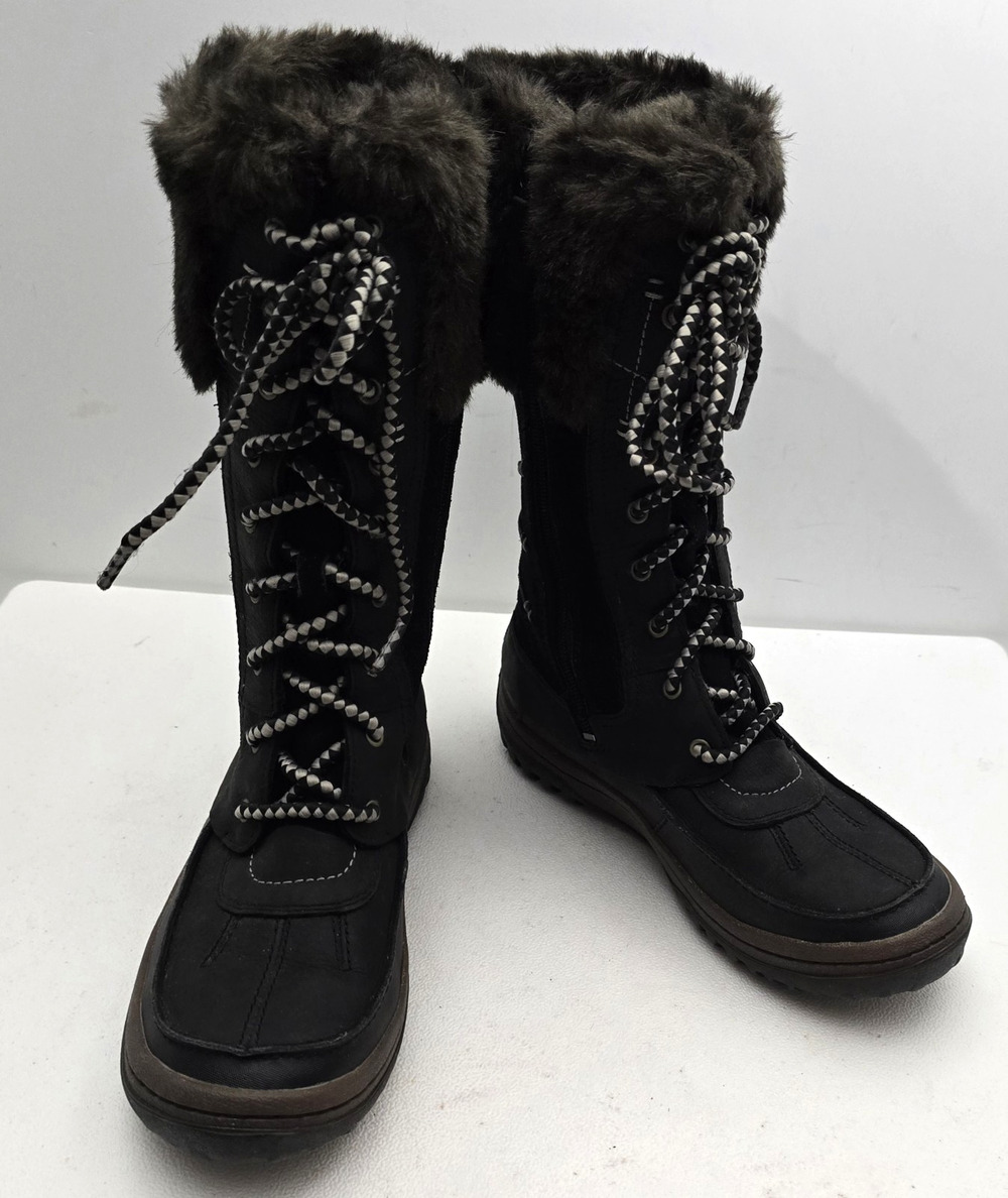 Womens Merrell Decora Prelude Boot Waterproof Winter Snow Duck Black Size 6.5